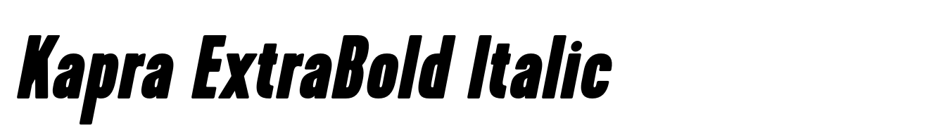 Kapra ExtraBold Italic